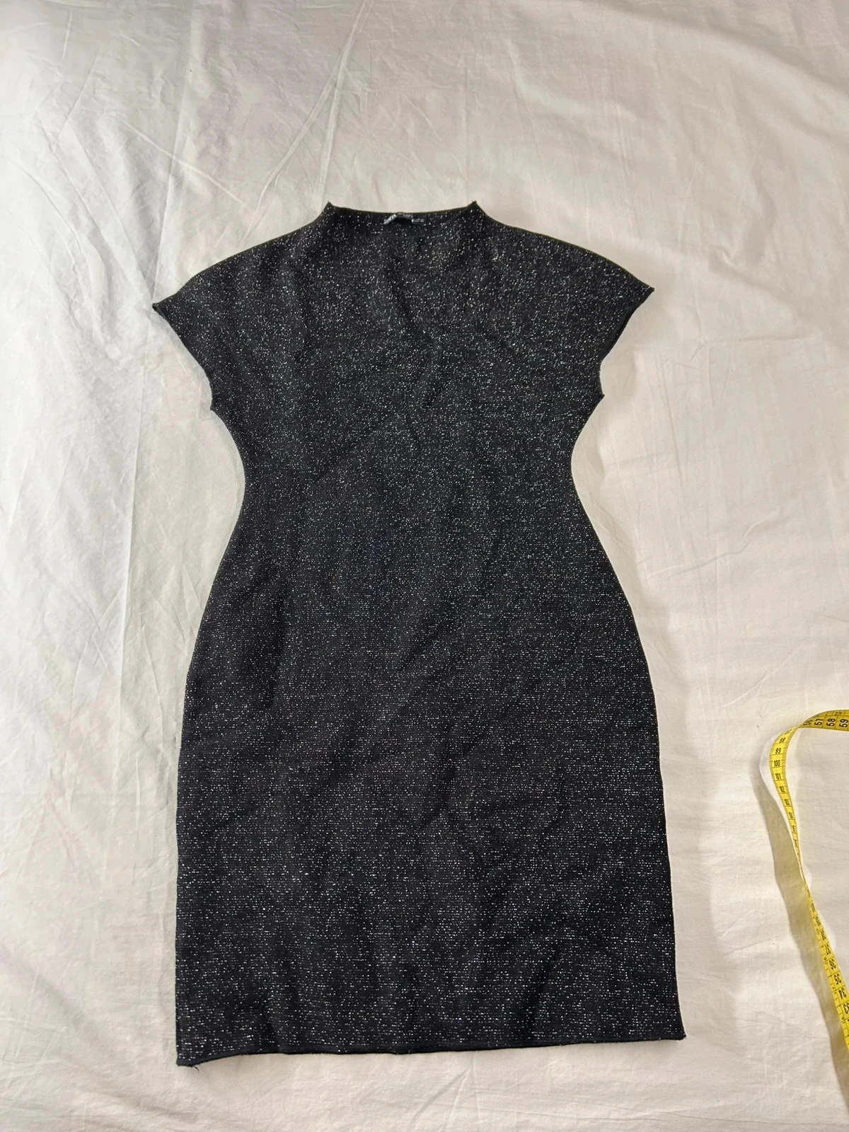 Robe noire courte zara